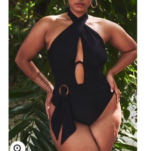 Eloquii Halter Swimsuit